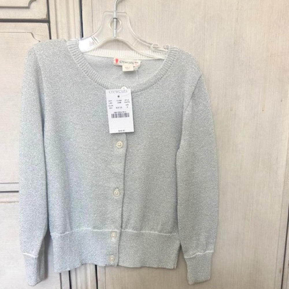 CrewCuts Silver Sparkle Sweater